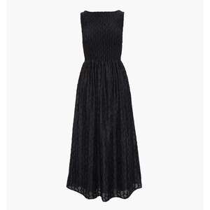 Hill House Home The Cosima Nap Dress - Black Fil Coupé Size S / NWT